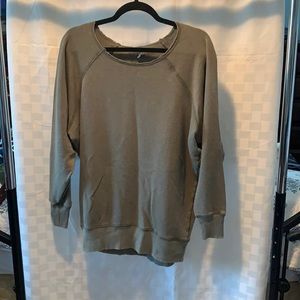 Olive green sweater by aerie medium